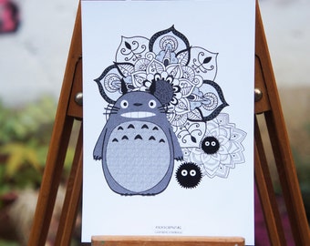 Postcard - Totoro Mandala