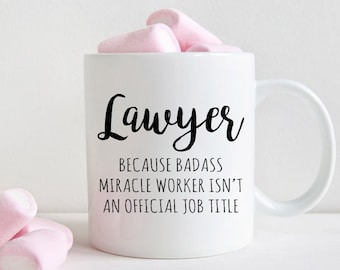 Gift for Law School Graduate, Lawyer coffee mug (M328)