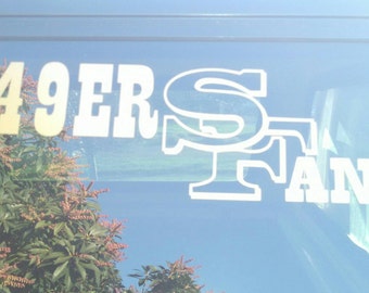 49ers vinyl decal | Etsy