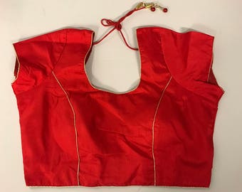 Ready made cotton silk sari blouse
