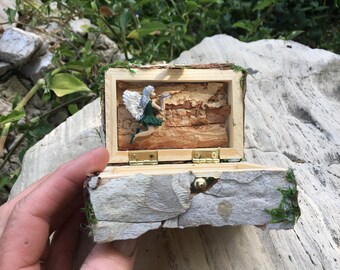 Tooth fairy box, Fairy Collectible box, Keepsake Fairy Box, Fantasy Box, Engagement Box, Small Gift Box