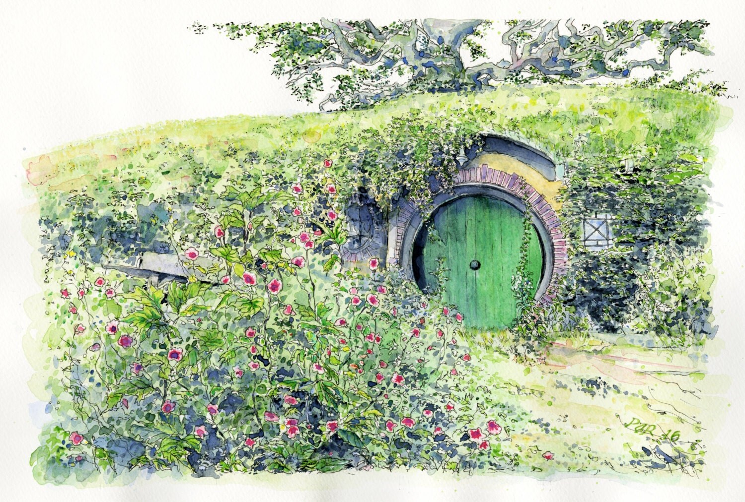 Bilbos front door bag end frodo baggins hobbiton lord of