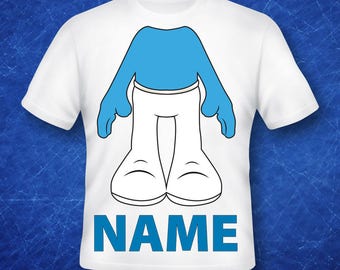 smurf birthday shirt