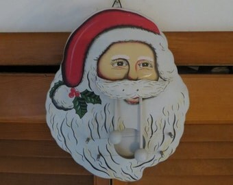 Santa Claus VTG Christmas Decor Door Harp vintage w/ free ship