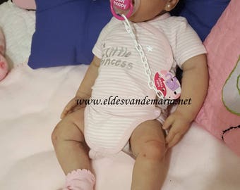 Silicone wide-eyed reborn baby can drink and pee