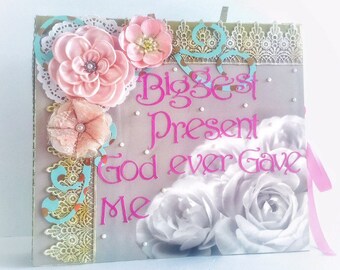 Wedding Scrapbook Album, Customized Gifts for him, Premade Scrapbook Album, Scrapbook Album 12x12, Large Scrapbook Album, Anniversary Gifts