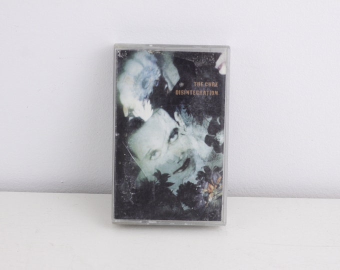 Vintage cassette tape, The Cure - Disintegration, vintage music cassette, audio tape, vintage music album