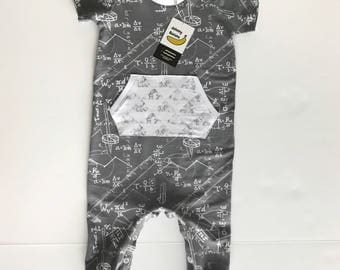 Harem Coverall, Smarty Pants - Baby Romper, Grey Romper, Toddler Romper, Baby Outfit, Coming Home Outfit, Newborn, Grey Baby Outfit