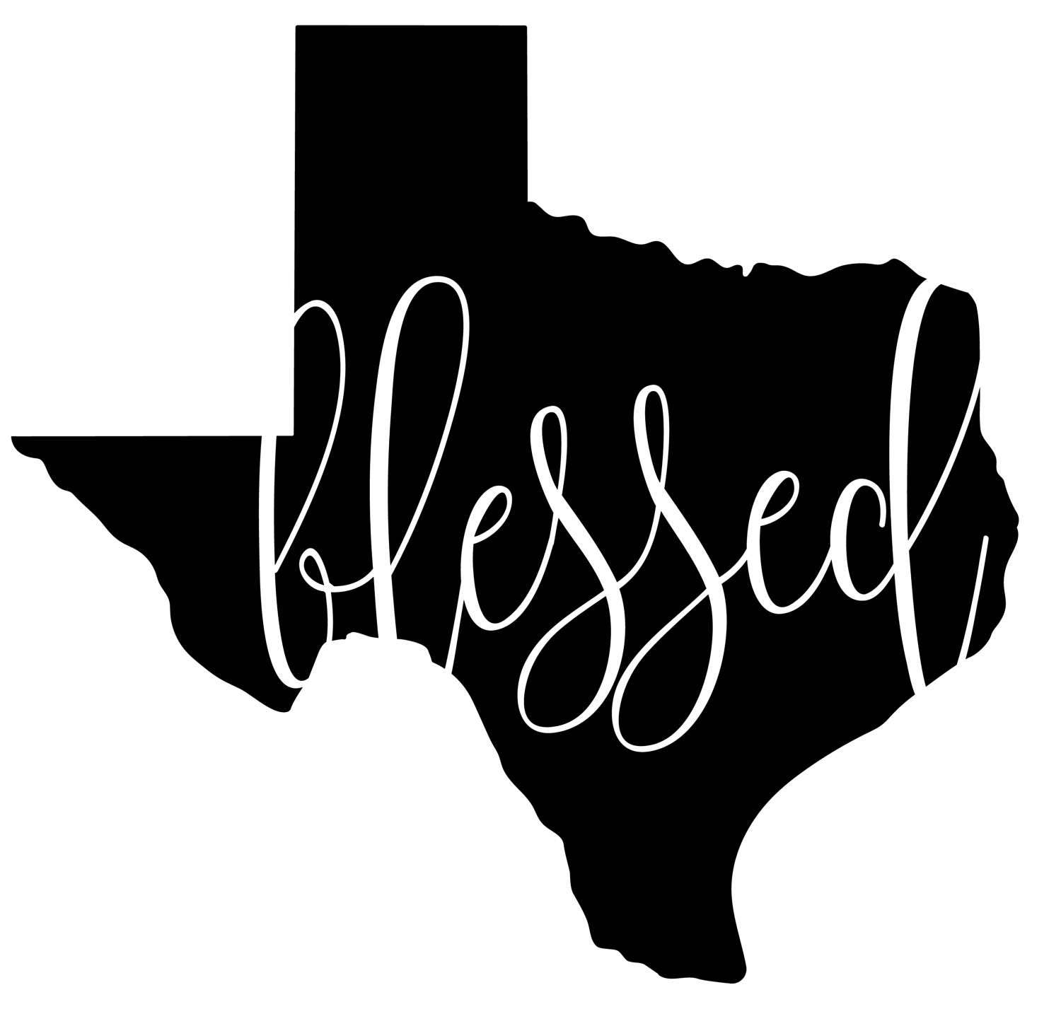 Download Blessed in Texas / Instant Download / Clipart graphic files / Cutting File SVG for Cricut ...