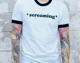 Scream tshirt | Etsy