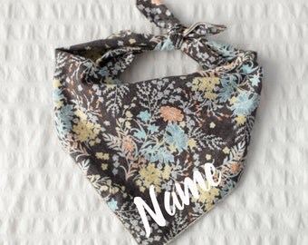 Personalized Floral Dog Bandana - Emma // Dog Bandana // Personalized Bandana // Floral Dog Bandana // Pet Bandana // Girl Bandana