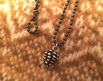 Sterling Silver Pinecone Necklace