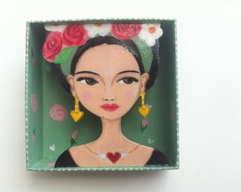 Shadowbox by Frida Kahlo inspired zoownatas