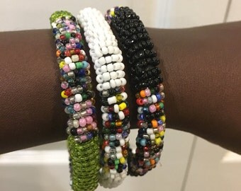 Small beaded bangles