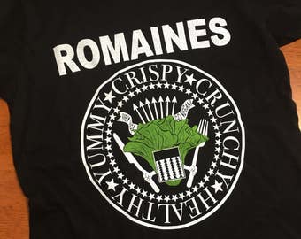 Romaines Shirt, a vegan inspired iconic punk band t-shirt (Woman's)