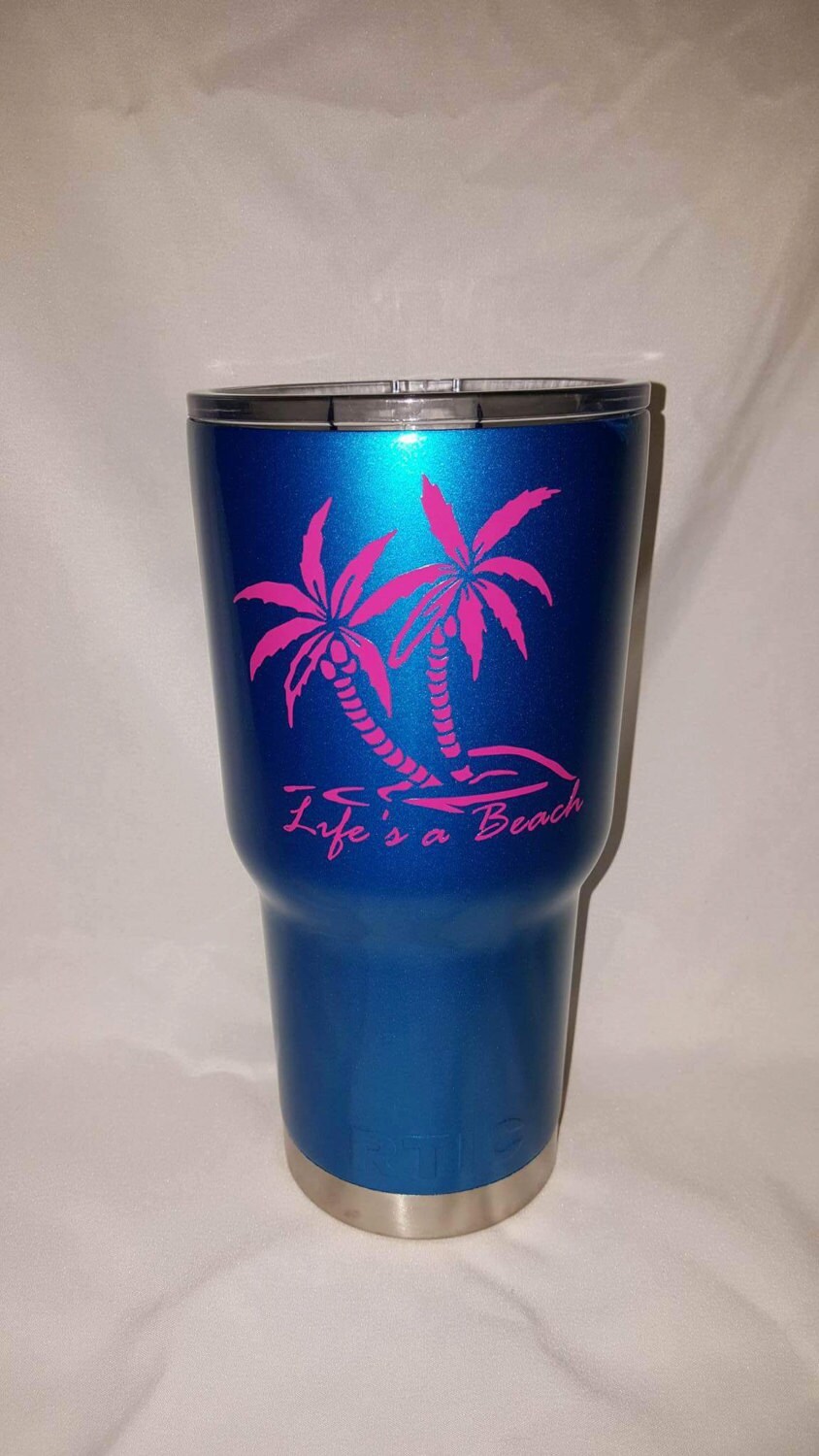 Life's a beach RTIC yeti 30 oz tumbler by