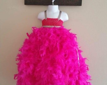 Items similar to Adult tutu dress, Couture feather dress, Ebony Allure ...