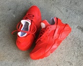 varsity red huaraches