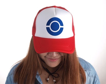 Trucker Cap Baseball Mesh Hat Snapback Cap Unisex Ash Ketchum Truc003