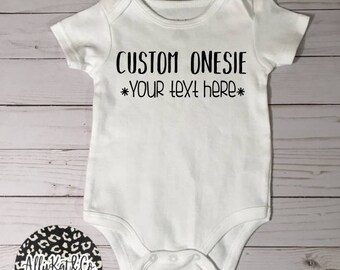 Custom Unisex Baby Onesie, Custom Onesie, Design your own Onesie