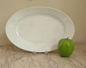 antique French porcelain serving platter
