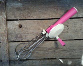 Soviet Vintage Manual Mixer, Hand Mixer, Kitchen utensil, Wire Whisk, kitchen Wire Whip, Wire egg whipper, vintage mixer manual, Hand Whisk