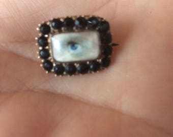 Miniature Portrait Lover Eye ...SOLD SOLD SOLD