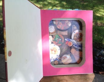 Hollow Book Safe. Magnetic closure. Cookbook.
