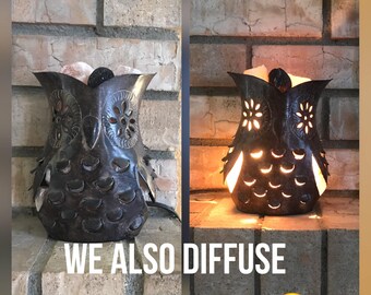 Owl Himalayan salt lamp/essential oil diffuser