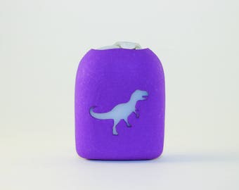 Clip-On Omnipod Pod Cover - T-Rex