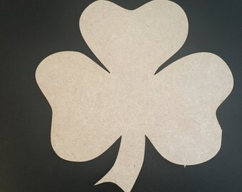 Shamrock Blank Plaque 3mm MDF Perfect for St Patrick's Day