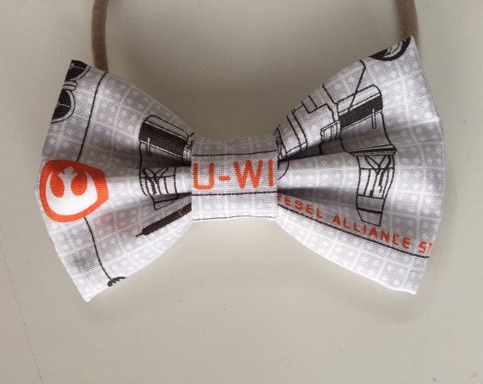 Star Wars starfighter fabric hair bow or bow tie