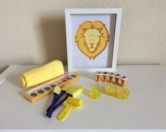Frame Yellow Lion