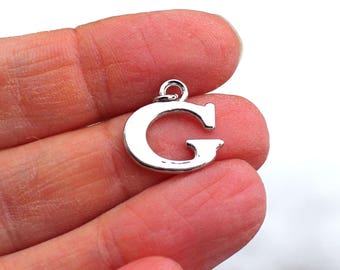 One Letter G, Alphabet Charm, G, Letter G