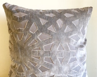 Grey Velvet Pillow Cover, Pillow Velvet, 18X18 Grey Pillow, Designer Pillow, Velvet Pillows, Velvet Cushion Covers, Grey Sofa Pillow Covers