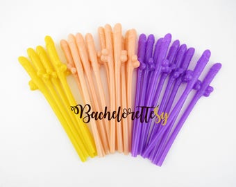 Bachelorette Party Penis Straws Birthday Parties Favors Hen Bridal Shower Supplies Decorations Gift Ideas Bride to Be Accessories Dick Straw