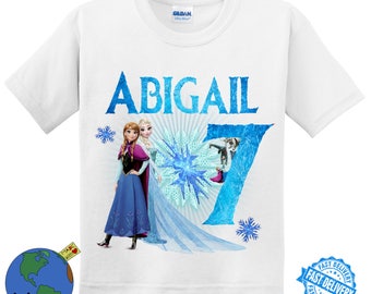 Frozen Birthday Shirt-Birthday-Kids Birthday-Custom personalized shirts for all family