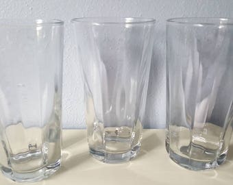 Vintage Anchor Hocking Clear Drinking Glasses