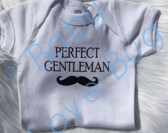 Perfect gentleman onesie