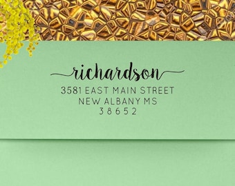 Address Stamp, Return Address Stamp, Custom Address Stamp, Personalized Stamp, Self Inking Address Stamp, Wedding Invitation - 104