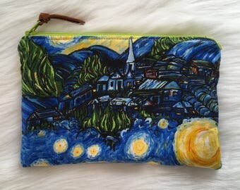 Shimmer Pouch. Starry Night.