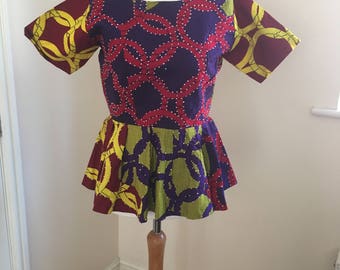 Ankara peplum top | Etsy