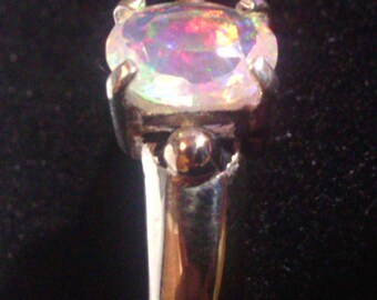 Silver ring with Opal