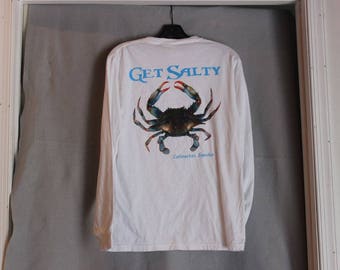Get Salty Crab Print Long sleeve