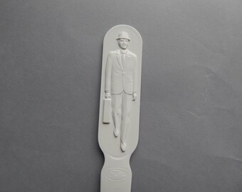 Mid Century Two Sided Fuller Brush Letter Opener / White