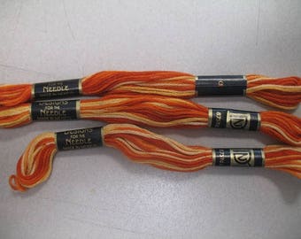 Orange Ombre Embroidery Floss