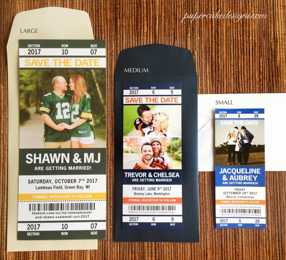 Sports Ticket Wedding Invitations 9