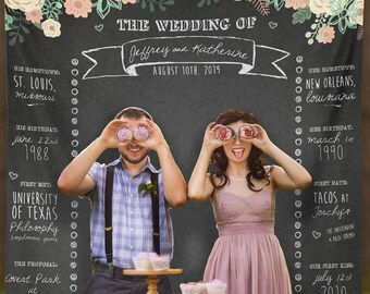 Custom Wedding Photo Booth Chalkboard, Wedding Photo Booth Backdrop Banner, Wedding Backdrop, Step and Repeat Backdrop/ W-G26-TP REG1 QQ9