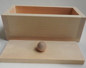 Wood Soap Mold Wooden Loaf Soap Mold with Lid Wood Log Soap Mold with Recipe