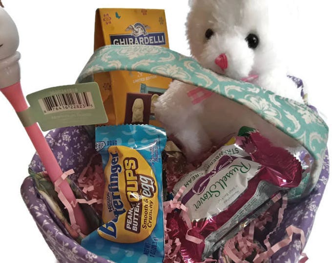 Fabric Easter Basket, Easter Fabrics, Handmade Bowl, Ready To Ship, Girl's Easter Basket, Boy's Easter Basket, Easter Decor, Spring Basket